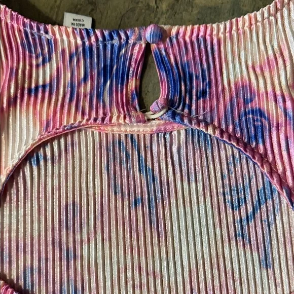 Bar III Pink and Purple Long Sleeve Dress - Picture 11 of 11